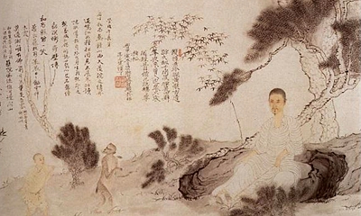僧人画家石涛《花卉册 》书画作品欣赏